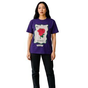 Disney Juniors' Loteria La Rosa Graphic T-Shirt Size XS